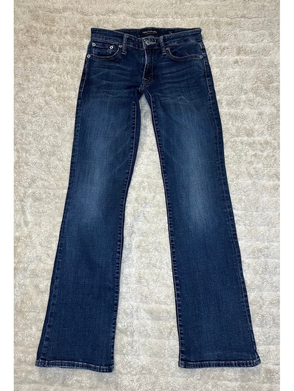 Lucky Brand Sweet Boot dark wash mid-rise bootcut stretch denim jeans Size 2/26
